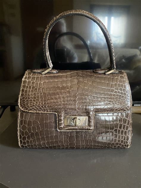 borse gucci anni 70 coccodrillo